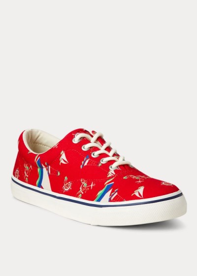 Polo Ralph Lauren Harpoon Lærred Sneakers Herre Danmark (KUOEX0365)